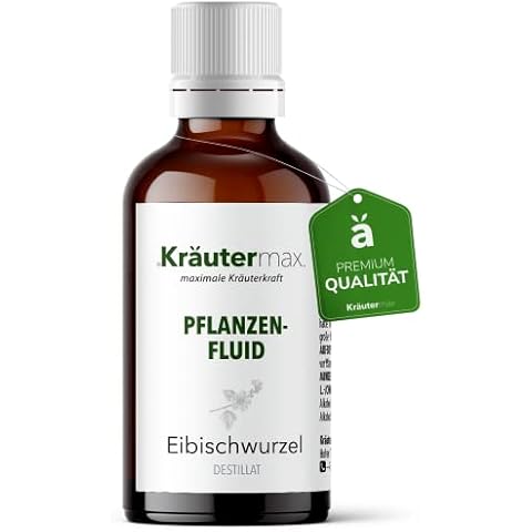 NEU! Kräutermax Eibischwurzel Tropfen | Eibischwurzel Pflanzenfluid als perfekte Ergänzung zu Eibischwurzel Tee oder Eibischwurzel Pastillen | Eibischwurzel Extrakt Vegan | Eibisch 1 x 50ml Cover