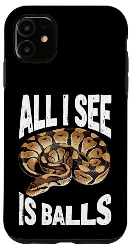 �{�[���p�C�\�� �T���O���X���D�� ঒��� �w�r Ball Python Snake Owner �X�}�z�P�[�X iPhone 11 �p