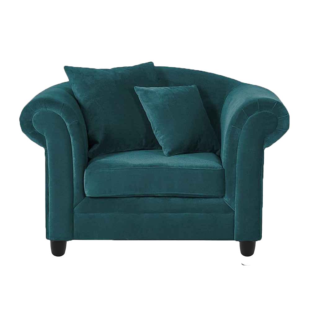 Braxton Benin 5 Seater 3+1+1 Sofa Set for Living Room (Blue Fabric) 1