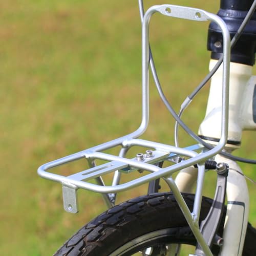 Portaequipajes delantero resistente para llevar carga en bicicleta sin perder control 5