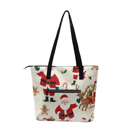 Women's Portable Tote Bag Trendy Modern Leather Handbag For Work Weekend3