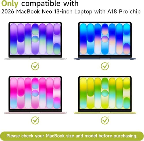 Image of OJOS Anti Glare Screen Protector Compatible with 2026 MacBook Neo 13-Inch, Film Anti Scratch Protector for Mac Neo 13in A18 Pro Chip (Matte Finish)
