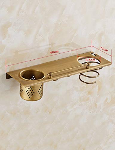 Toallero de baño GZ contra el desorden con soporte para secador de pared