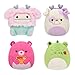 Squishmallows Original Valentine’s Day 4-Pack – Official Jazwares Plush Box Set (Little)