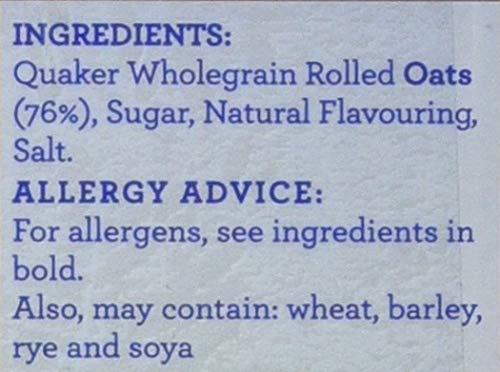 Quaker Oat So Simple Golden Syrup Porridge 50x36g (Packaging may vary)