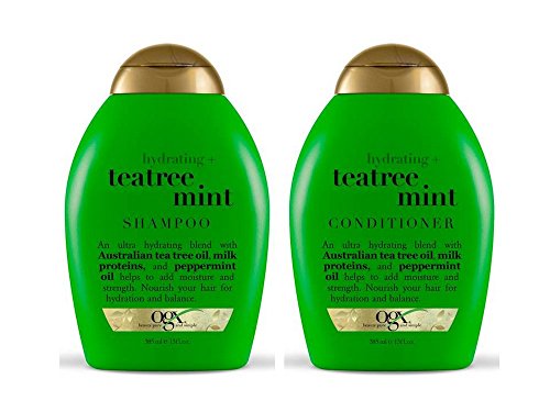 Organix: Tea Tree Mint Hydrating Shampoo + Conditioner, 13 oz Combo Pack