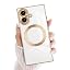 Cover Newseego Per IPhone 14 Pro Max Con Glitter E Griglia 3D – Custodia Morbida TPU Con Protezione Fotocamera (Argento) - 2