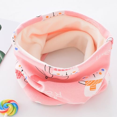 3PCS Baby Cotton Neck Warmer - Soft Cartoon-Themed Kids Scarf for Outdoor Comfort and Festive Winter Warmth4