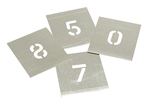 Pochoirs F6 lot de zinc 15,2 cm pour marquage industriel permanent
