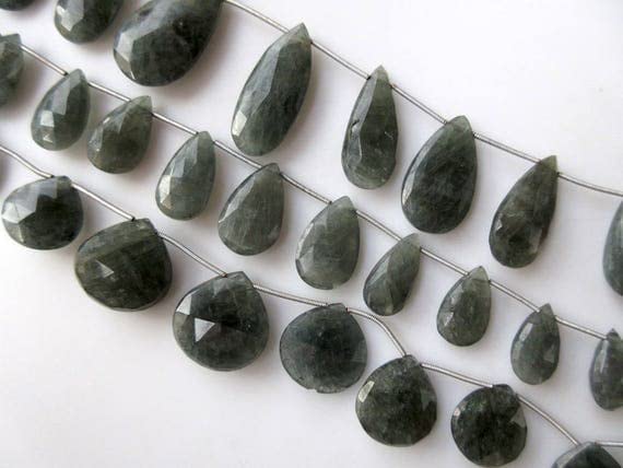 Moss Aquamarine perles poire XXL pour éliminer les bijoux ternes et sans volume