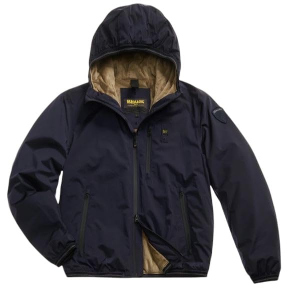 Blauer Chaqueta con capucha interior de marmottina 25WBLUC11083 Tg. L Col. Azul
