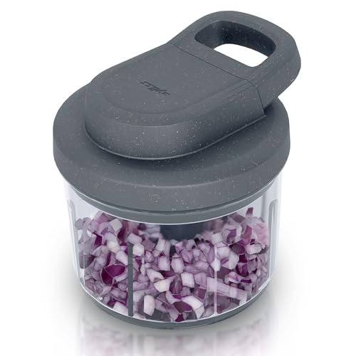 Zyliss Easy Pull Food Chopper and Manual Food Processor - Hand-Held Slicer & Dicer for Fruits & Vegetables - Easy Pull Manual Food Chopper - Cooking Gadgets & Kitchen Essentials - Easy Pull 3.0