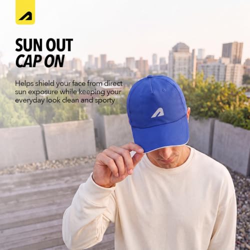 Image of Boldfit Sports Cap for Men & Women, Lightweight Quick Dry Foldable Baseball Cap with Adjustable Strap, Breathable Sun Protection Hat for Running, Gym, Cricket, Travel & Outdoor Activities- Royal Blue