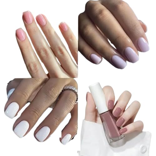 96pcs (4 Sets) Press-On Nails - DIY Manicure (Lady White)