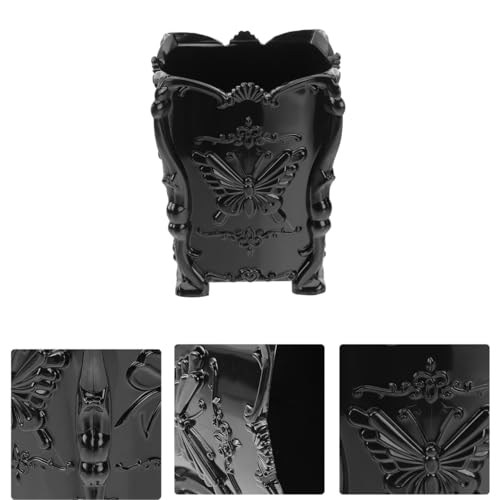 Porte-pinceaux de maquillage en acrylique transparent avec compartiments de rangement - 4