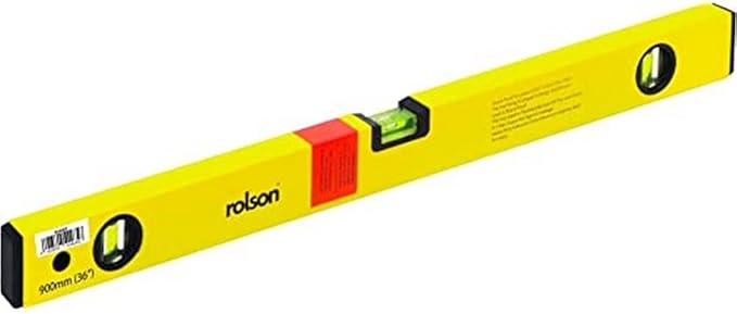 Rolson 54465 legering vattenpass 900 mm gul