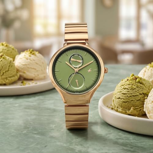 Image of Fastrack Gelato Quartz Analog with Multifunction Metal Strap Watch for Girls