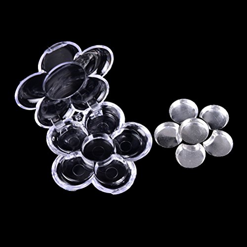 JUNKE 4 Sets Empty Eyeshadow Blush Lipstick Makeup Cosmetic Containers Pigment Pan Box Case with Aluminum Pans Palettes
