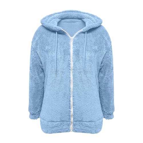 ilzjaua Womens Sherpa Fleece Jacket Sherpa Jacket Women Hooded Plush Fuzzy Fleece Coats Bomber Shape Winter Fall Clothes for Women 2026 Chaquetas De Mujer Elegantes Vacation Capsule Wardrobe - image 7