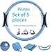 Roenae Pilates Essentials Kit for Women,Pilates Rings Booty Bands, Yoga Sets for Women,Booty Bands for Working Out Glutes Yoga Ball (Blue)