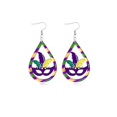 A4:Mardi Gras Earrings