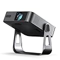 ?Officially-Licensed APP & Native 1080P?Thinnest 1.81" Smart Mini Projector with WiFi and Bluetooth, Auto Focus & Keystone Portable Outdoor Projector, VOPLLS 4K Support Home Movie Projector