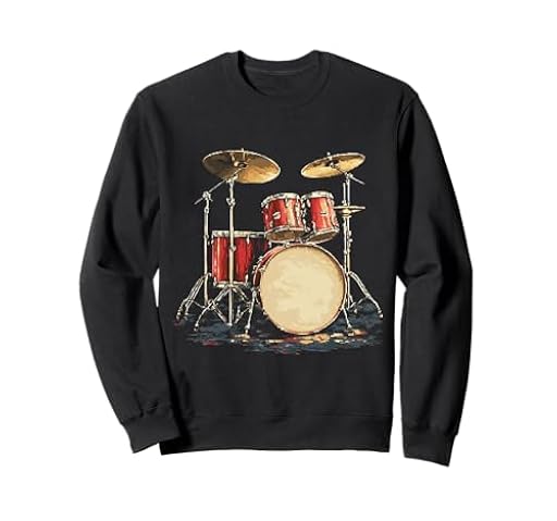 Juego de batería con diseño de Instrumento Musical Sudadera | Ya disponible en tu tienda friki favorita! En mundofriki.es!
