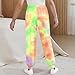 Girls Boys Tie Dye Casual Sweatpants Elastic Waist Joggers Loose Athletic Track Pants with Pockets for Kids 3-15 Years