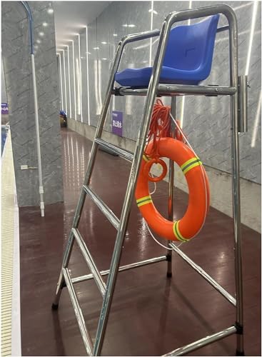 Silla de Vigilancia para Piscina 180 cm Acero Inoxidable miniatura 1