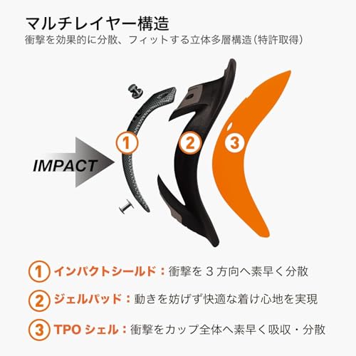 ShockDoctor ファウルカップ L カーボンフレックスカップ 100