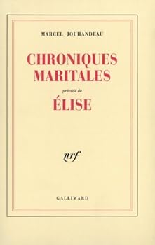 Paperback Chroniques maritales / Elise [French] Book