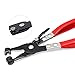 Hose Clamp Plier Repair Tool with Swivel Flat Band for Removal and Installation of Ring-Type or Flat-band Hose Clamps in Automotive Coolant Radiator Heater and Water Hose…
