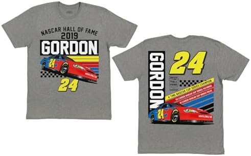 Jeff Gordon #24 NASCAR Class of 2019 NHOF Hall of Fame Car Stats Inductee Shirt image 2