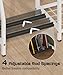 Mondazie Single-Side Gun Rack Stand, Vertical Rifle Display Holder with Gun Storage Solutions Shelf, Floor Shotgun Organizer Racks with Padding for Home Garage, Hold up to 5 Long Guns, White