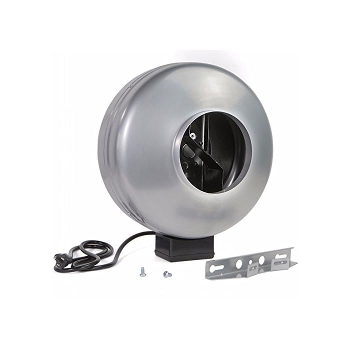 Buy Inline Duct Exhaust Fan Air Blower Hydroponics Cooling Vent bracket 6" Commercial