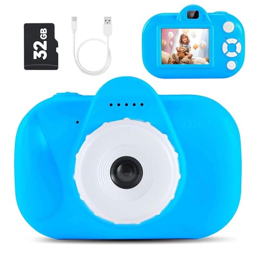 Toddler Camera Kids Camera Christmas Birthday Toy Gifts for Kids Age 3 4 5 6 7 8, Blue by YEEHAO - Used condition - US$19.29