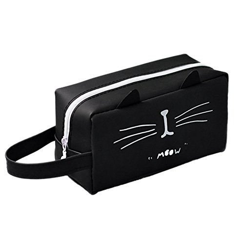 Preisvergleich Produktbild Gysad Federmäppchen mit Katzenmuster, großes Fassungsvermögen, für Schreibwaren, kleine Spielzeug, Ornament, Werkzeugtasche, Aufbewahrungstasche, Geldbörse, Kosmetik 16.5x8.5cm a