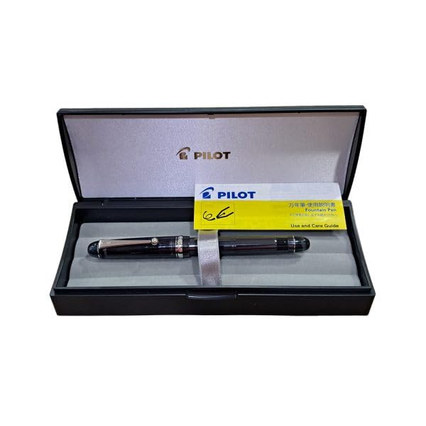 Image of Pilot Custom 74 Tinted Black CT Fountain Pen - 14Kt Gold Broad Nib