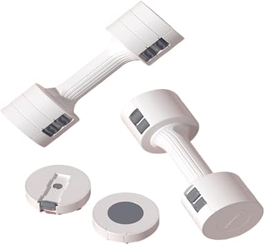 Dumbells Pair of adjustable dumbbells, free weights for home use, fitness hand weight set for home gym workouts Dumbell Set, 5kg, White