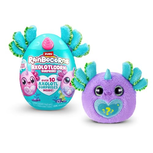 Rainbocorns Axolotlcorn Surprise by ZURU, Collectible Plush Toy for Girls 3+