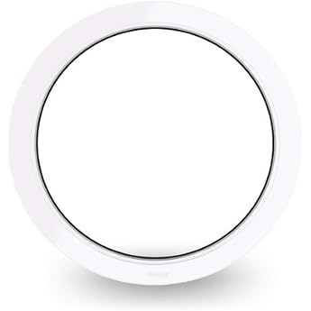 Round Window - Porthole - Fixed Glazing FiB - Diameter 82cm - White - 60mm Profile - Double Glazing