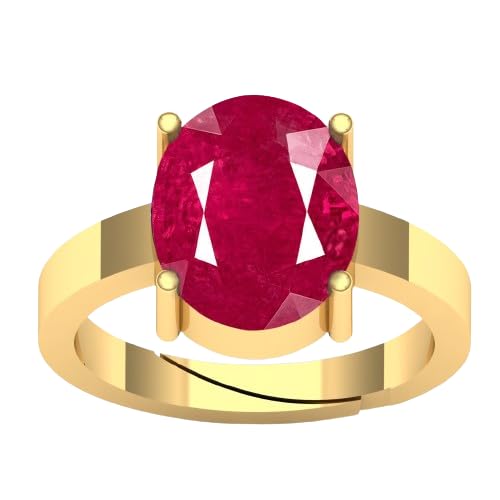 Anillo de rubí de 10,50 quilates de oro para mujer y hombre, joya natural de calidad A+