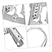 Ipetboom Floor Mop Support Frame Metal Mop Frame Flat Mop Support for Hardwood Tile Concrete Floors