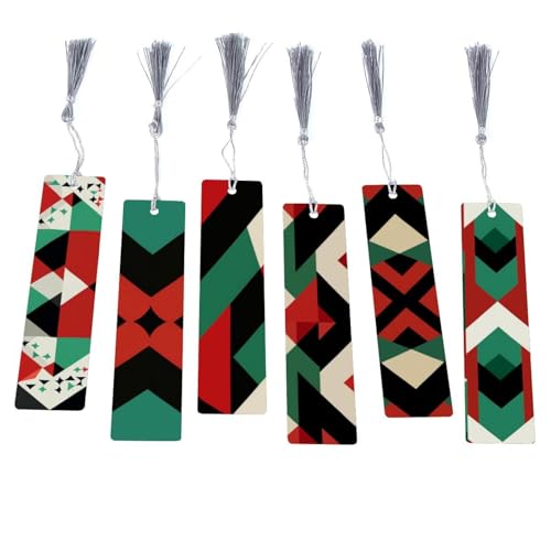 Marque-pages Palestine : lot de 6 cadeaux parfaits de Noël