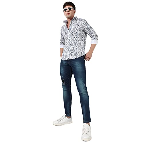Image of Campus Sutra Men's Cotton Regular Fit Shirt