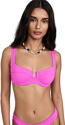 L*Space Women's Camellia Bikini Top, Bright Fuchsia, Pink, M
