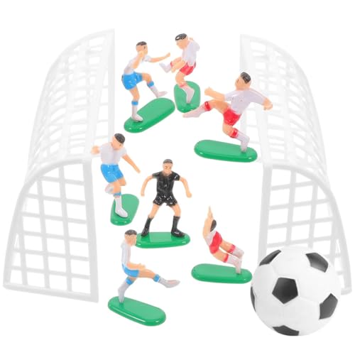 LALADEFIEE Accesorios y Miniaturas para Decoración de Pastel de Fútbol, Perfectos para Fiestas de Cumpleaños y Eventos de Fútbol para