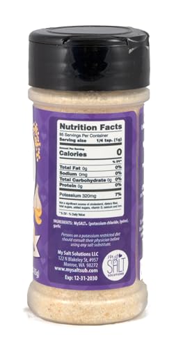 Image of 3 PACK - MySALT Sodium-Free Salt Substitute Variety Pack - 3 Shaker Bundle: Original, Butter, Garlic - 0mg Sodium - Clean Label - No Bitter Aftertaste - Cooking & Table Use