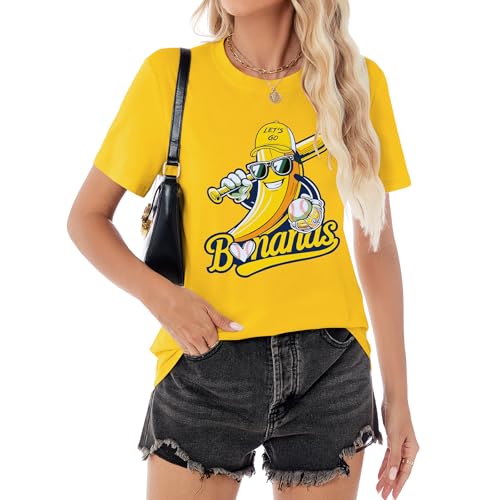 Baseball Shirt for Women Game Day Baseball Fan Shirt Mom Tee Casual Short Sleeve Tops3