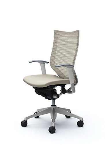 オカムラ 岡村製作所 デスクチェア オフィスチェア バロン ハイバック 可動肘 座クッション ホワイト CP85DW-FEF3